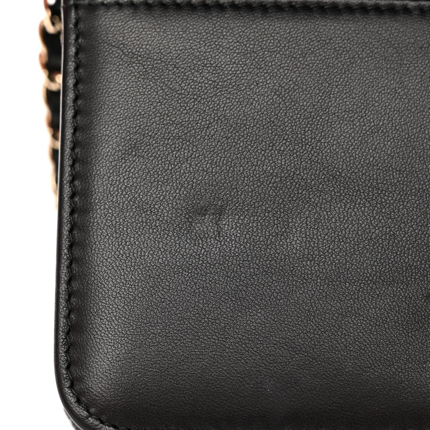 Chanel Velvet Pearl Diamond Embellished Wallet On Chain WOC Black 12 of 13