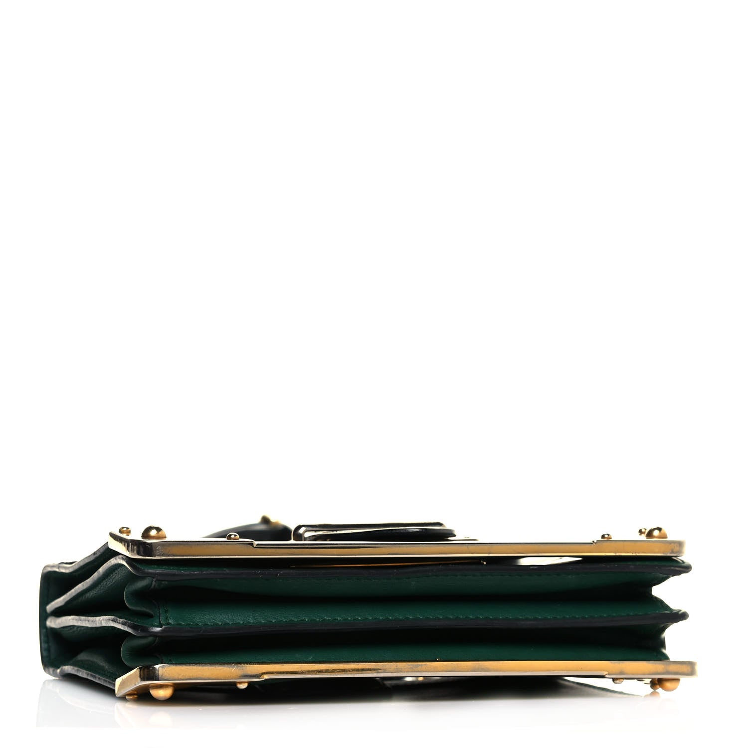 Prada City Calf Saffiano Cahier Bag Biliardo Black 4 of 15