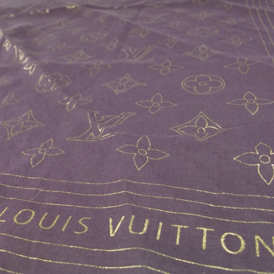 Louis Vuitton Cotton Monogram Scarf 3 of 5