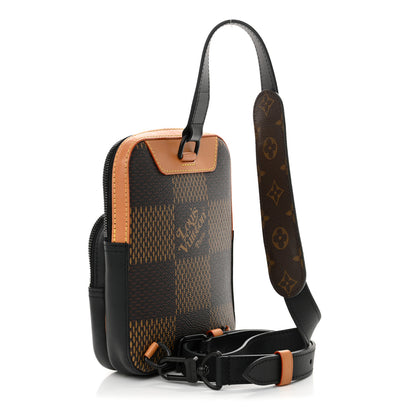 Louis Vuitton X NIGO Giant Damier Ebene Monogram Amazone Sling Bag 3 of 9