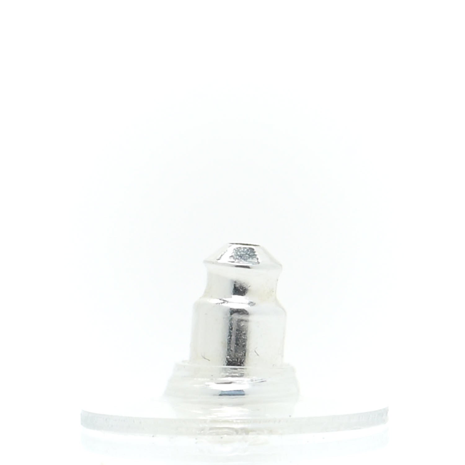 Chanel Metal Bead CC Drop Earrings Silver 5 of 7