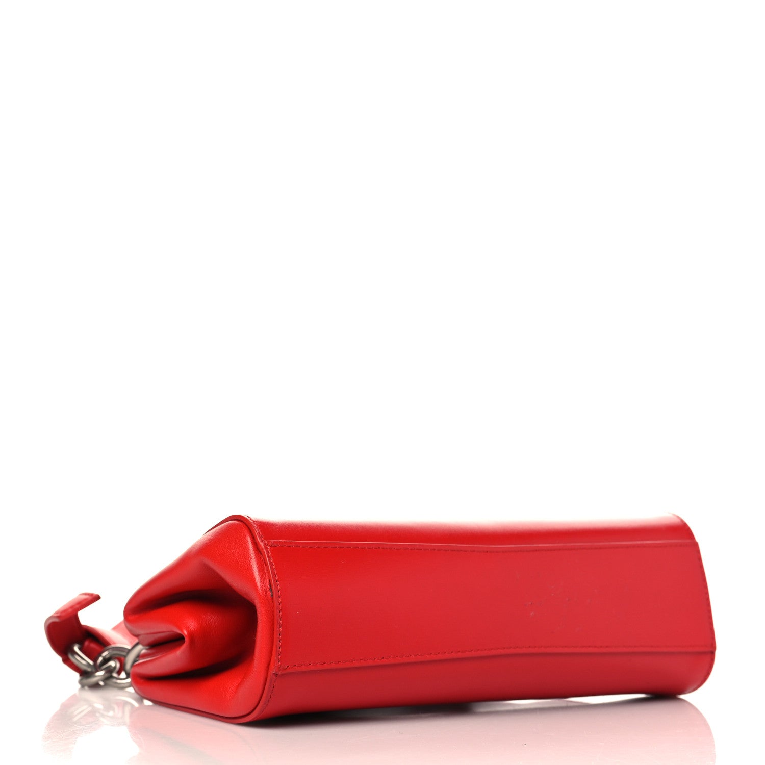 Bottega Veneta Calfskin Tip Clutch Red 1 of 8
