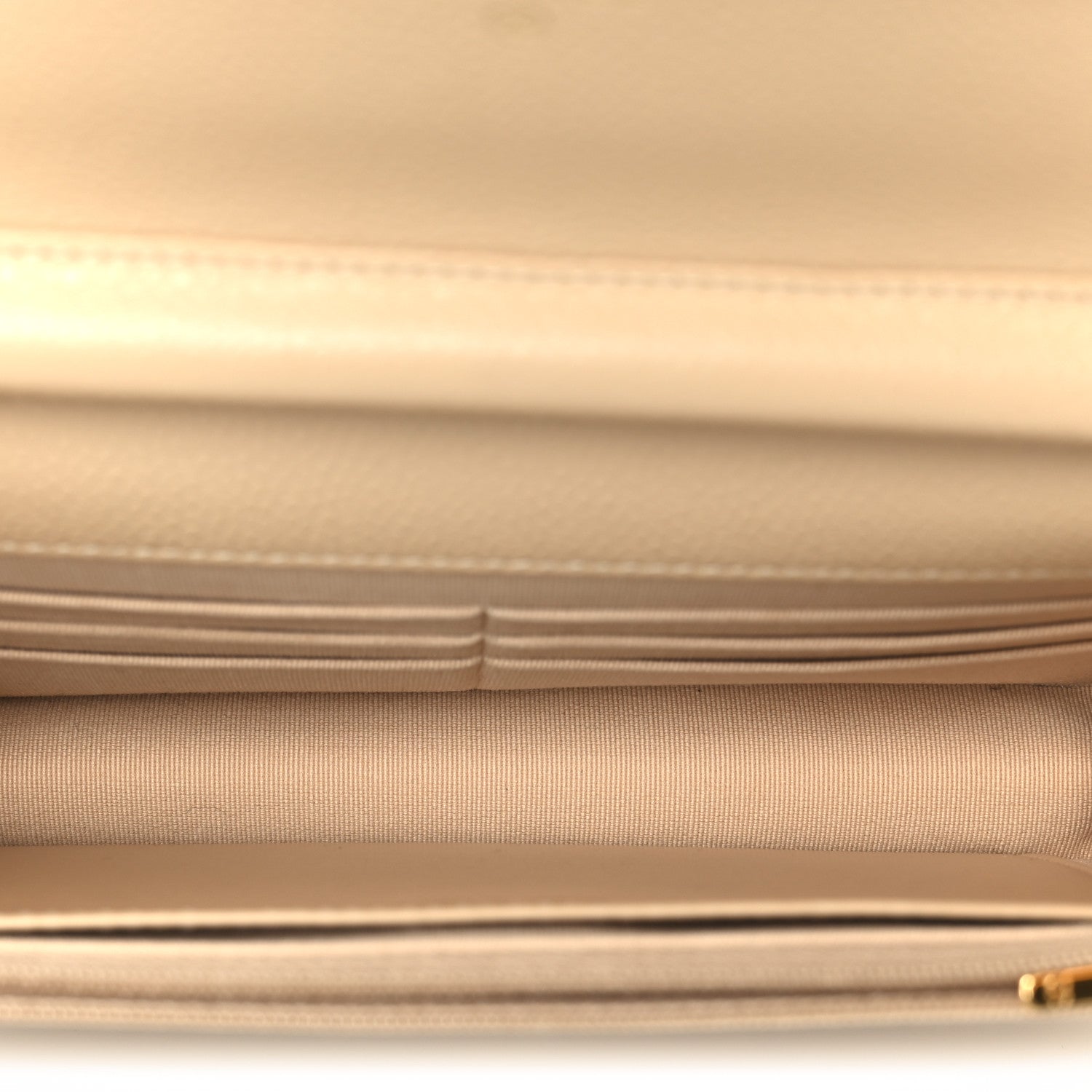 Chanel Caviar Quilted Wallet on Chain WOC Beige 5 of 12
