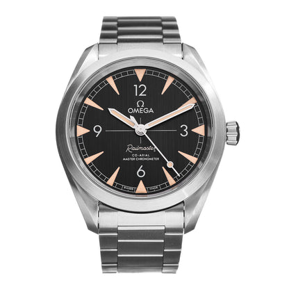 Omega Stainless Steel 40mm Railmaster Co-Axial Chronometer Automatic Watch Black 220.10.40.20.01.001 1 of 7