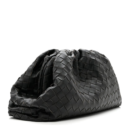 Bottega Veneta Nappa Maxi Intreccio The Pouch Oversized Clutch Black 4 of 8