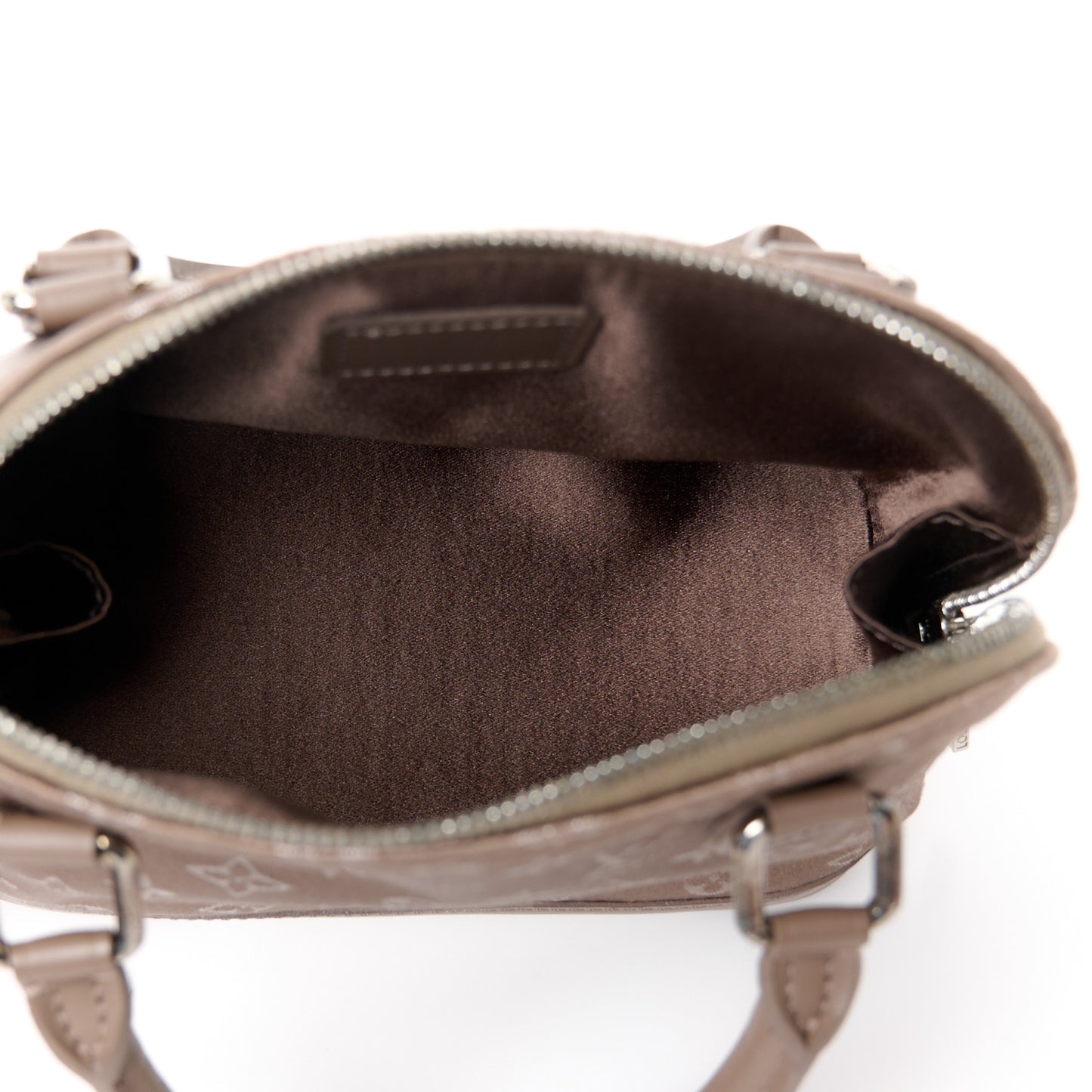 Satin Monogram Little Alma Taupe