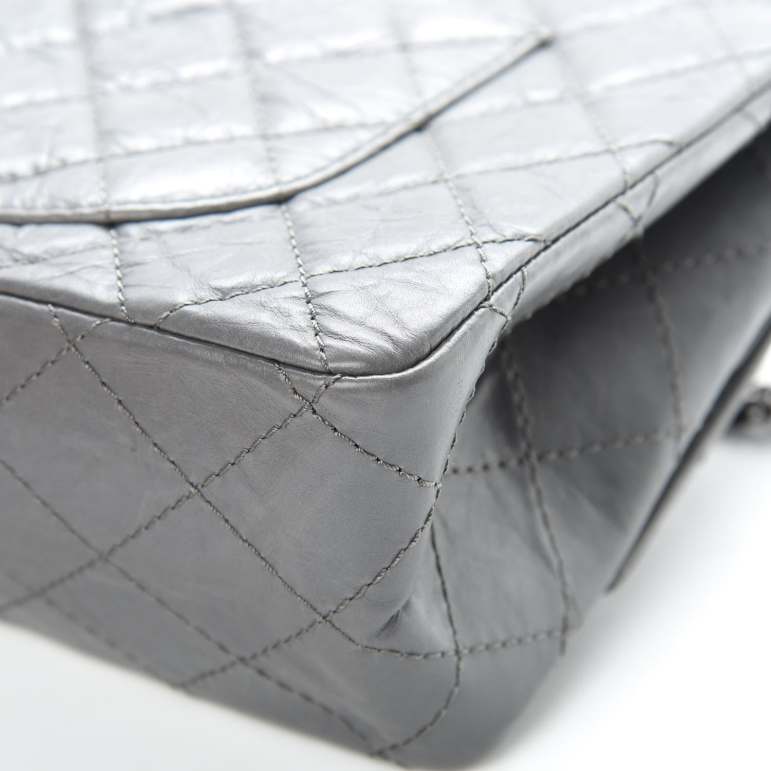 Chanel Aged Calfskin Quilted 2.55 Reissue 226 Flap Grey 12 of 17
