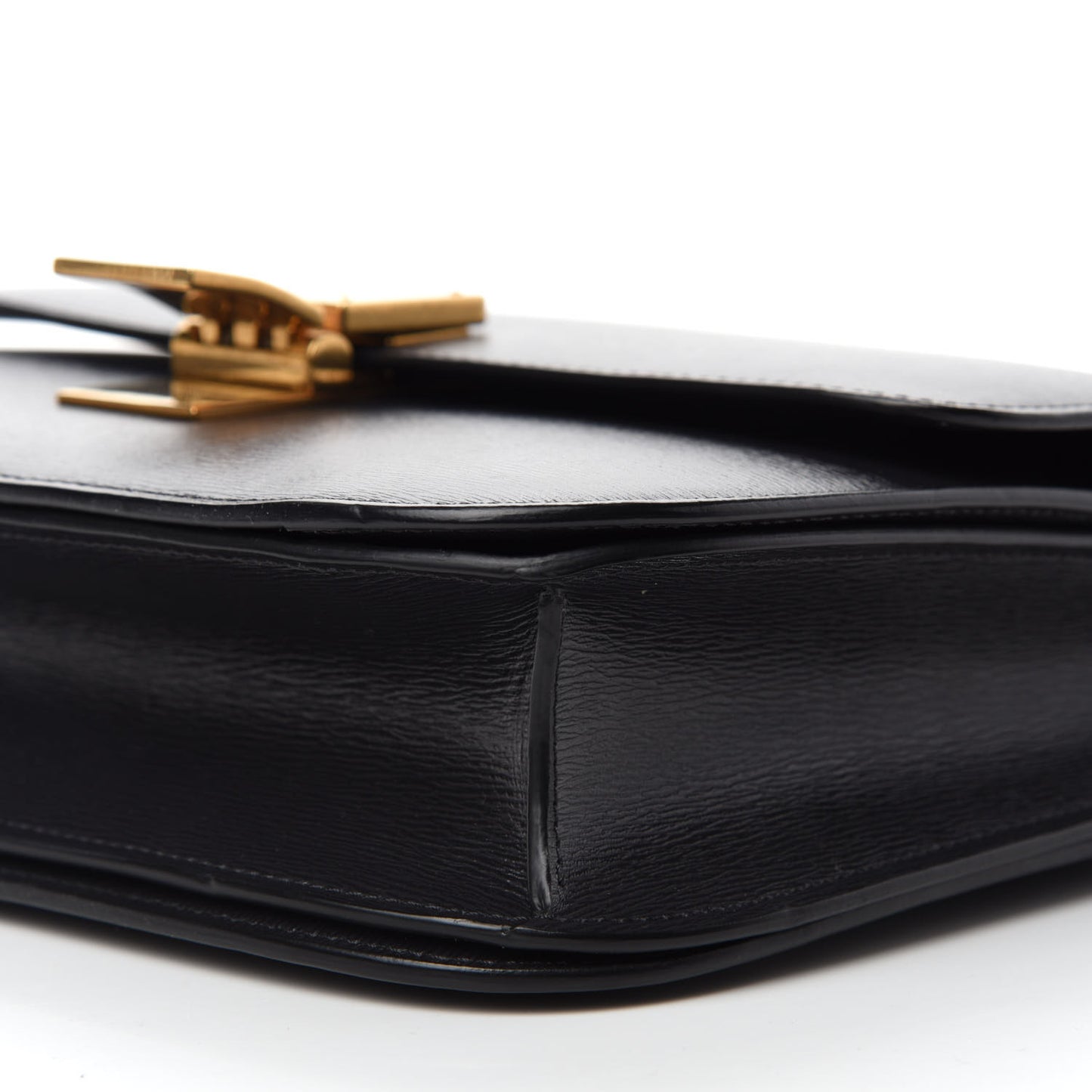 Liege Calfskin Medium Classic Box Flap Bag Black
