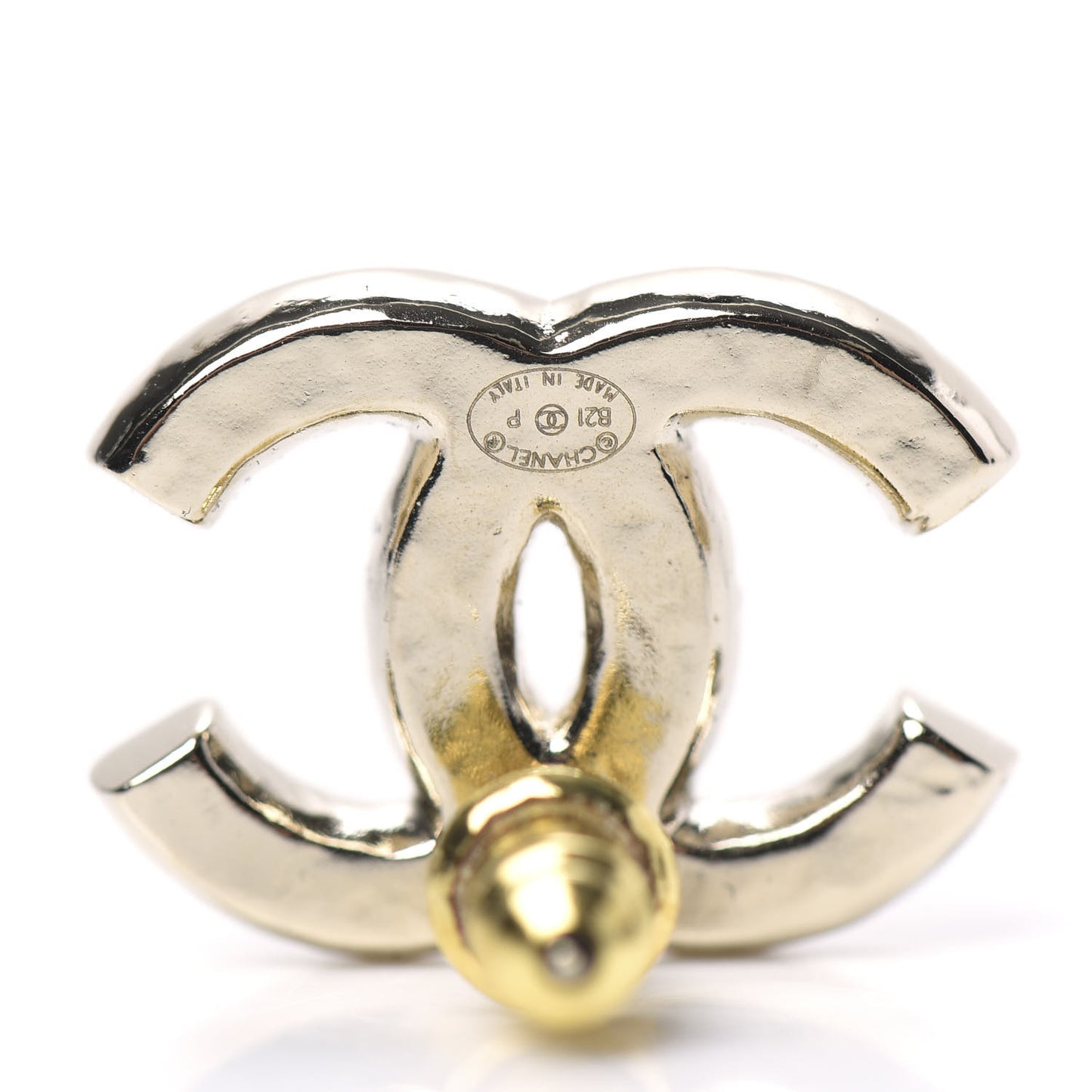 Pearl CC Earrings Light Gold