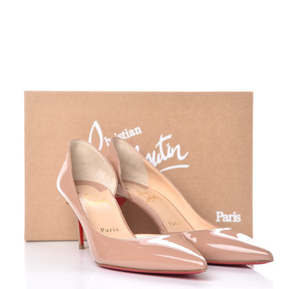 Christian Louboutin Patent Iriza 70 Pumps 38.5 Nude 10 of 22