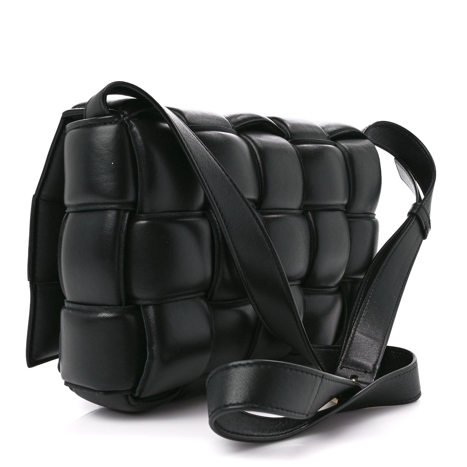 Bottega Veneta Nappa Maxi Intreccio Padded Cassette Crossbody Bag Black 2 of 11