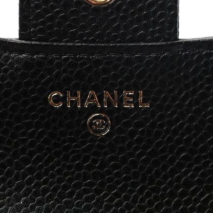 Chanel Caviar Quilted Compact Flap Wallet Black 5 of 7