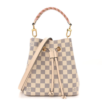 Louis Vuitton Damier Azur Braided Neonoe BB Pink 1 of 10