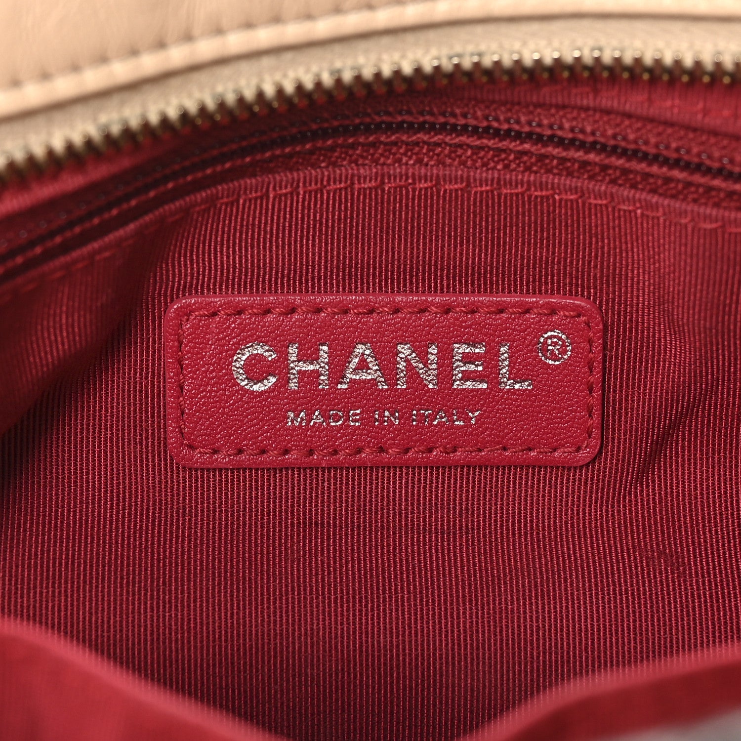 Chanel Aged Calfskin Quilted Medium Gabrielle Hobo Beige Black 6 of 11