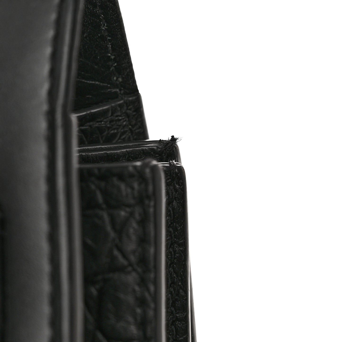Calfskin Crocodile Embossed Large Sac De Jour Carryall Black