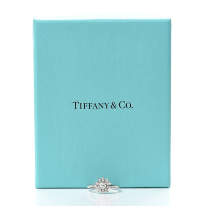 Tiffany Platinum Diamond Enchant Garden Flower Ring 48 4.5 5 of 5