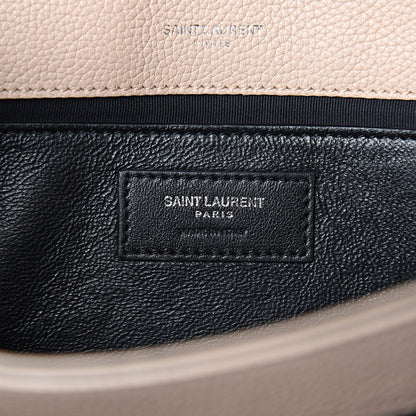 Saint Laurent Grained Calfskin Embossed Monogram Medium Sunset Marble Pink 6 of 10