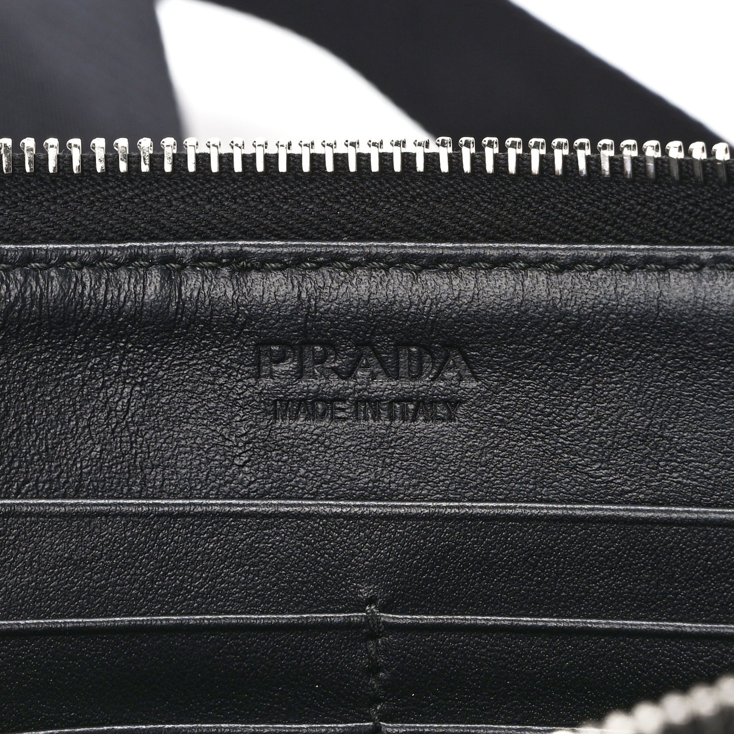Saffiano Travel Double Zip Crossbody Belt Bag Black