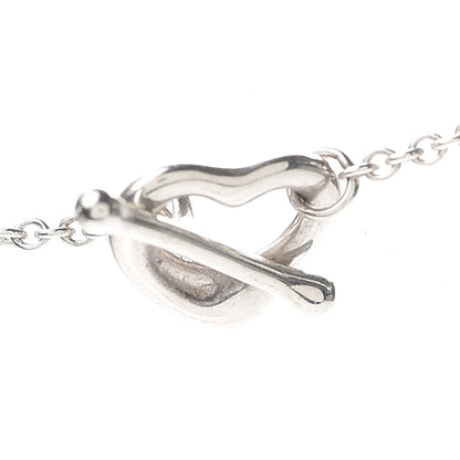 Tiffany Sterling Silver Pearl Elsa Peretti Open Heart Station Necklace 5 of 5