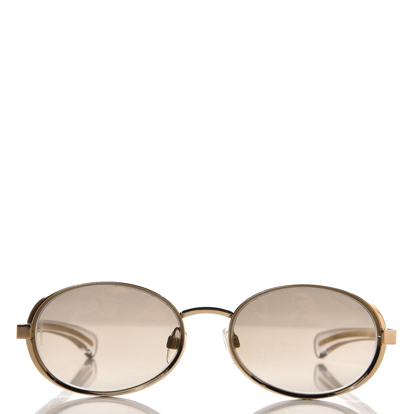 Signature Oval Sunglasses L7602 Gold