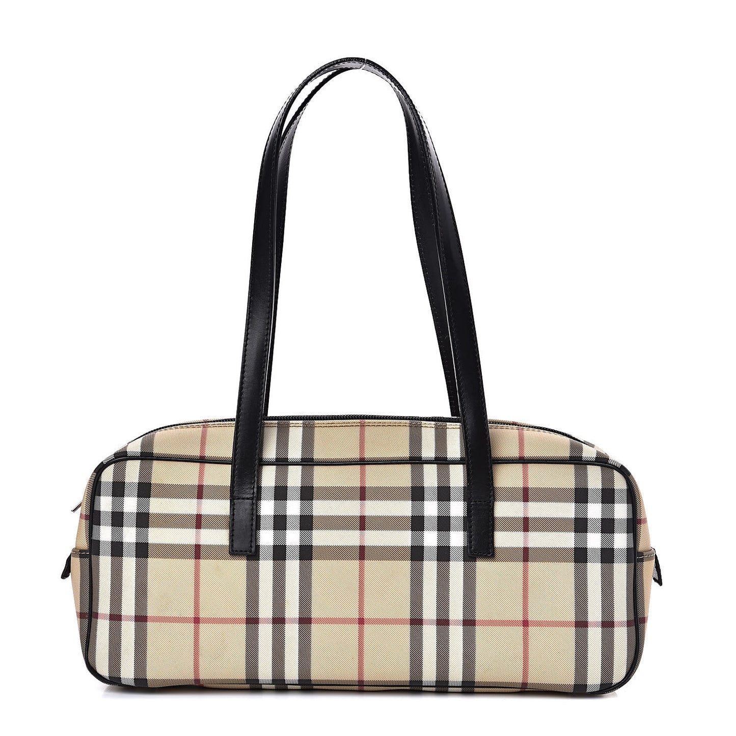 House Check Shoulder Bag Black