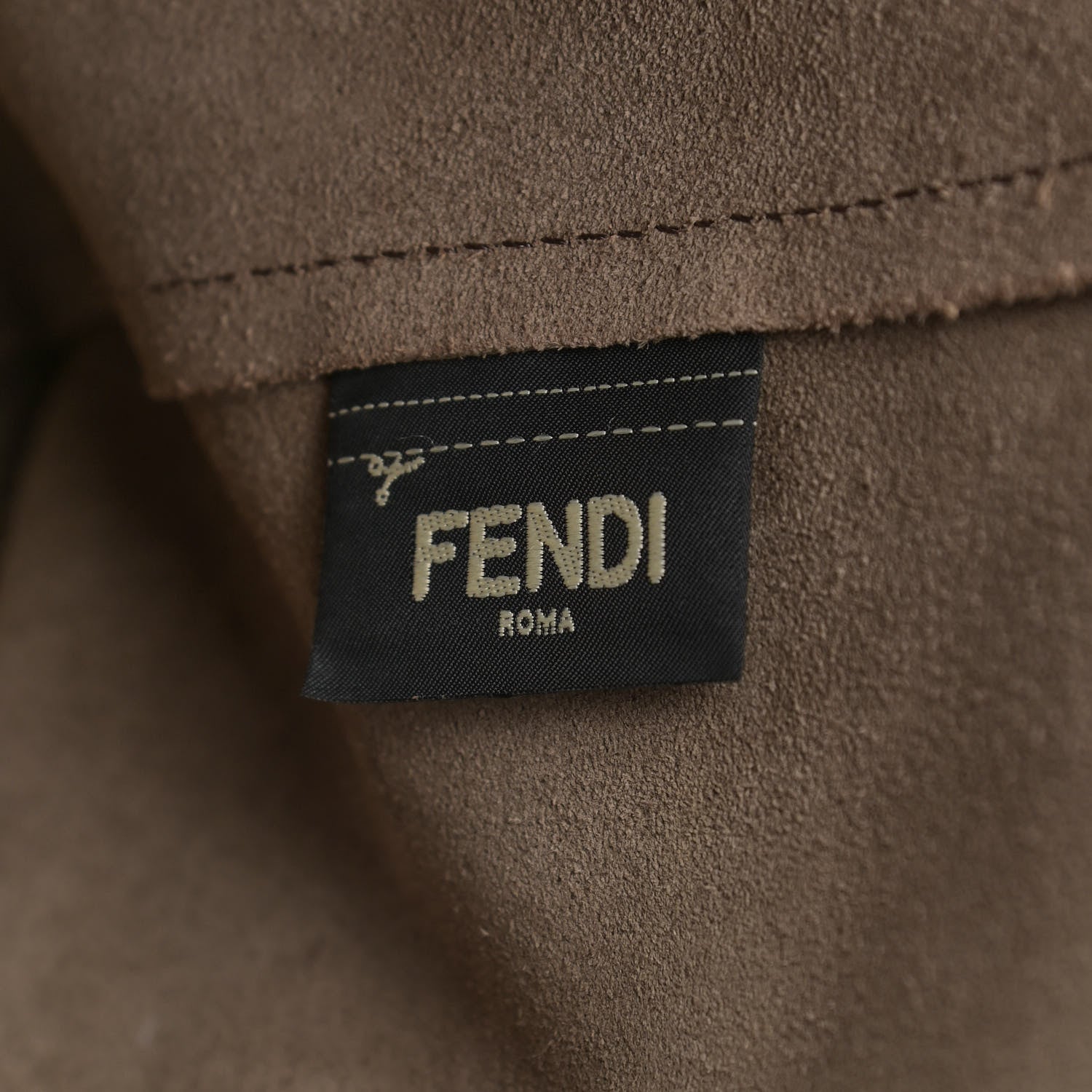 Fendi Vitello Vienna Enamel F is Fendi Shopping Tote White Taupe 7 of 15