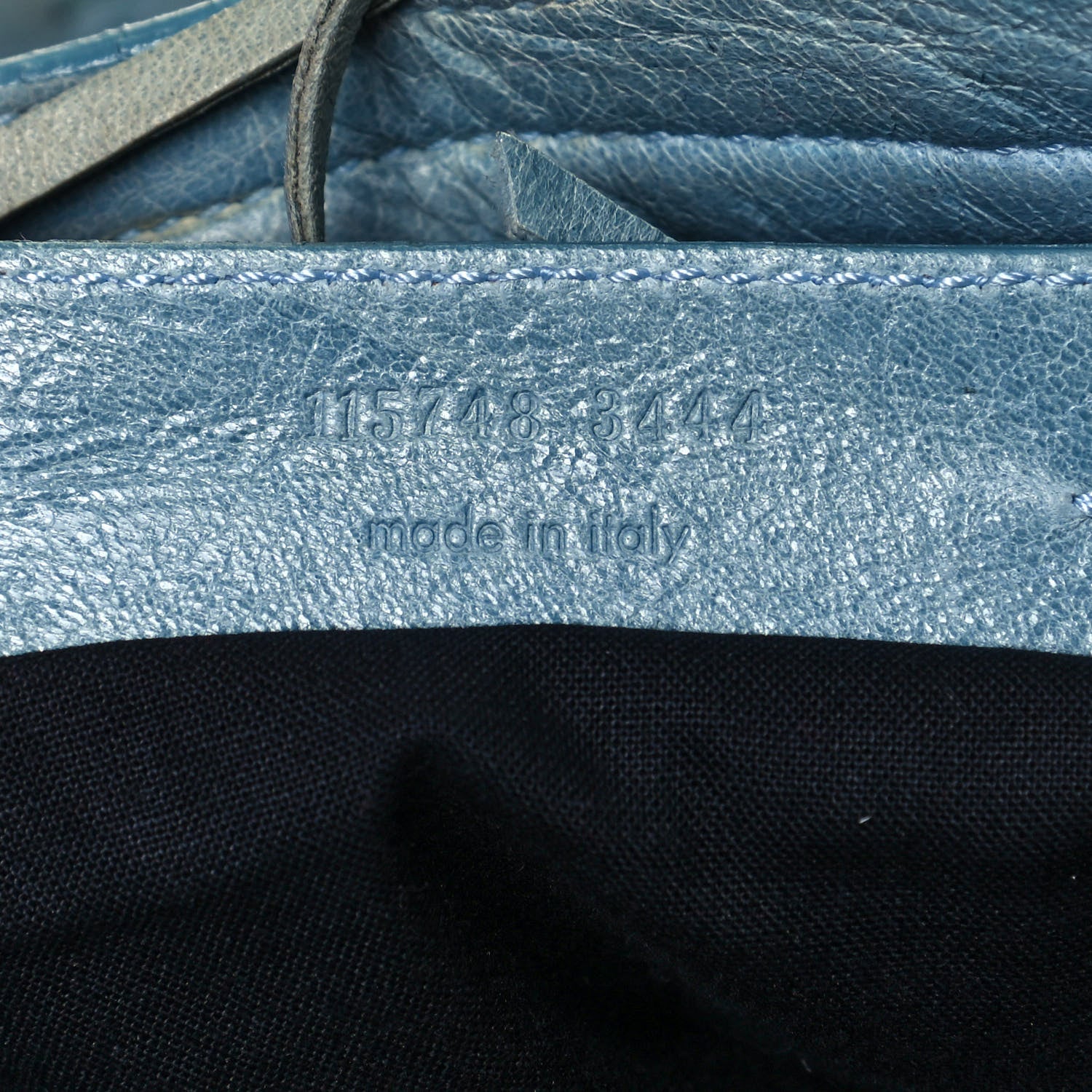 Balenciaga Agneau Classic Hardware City Bleu Acier 6 of 21