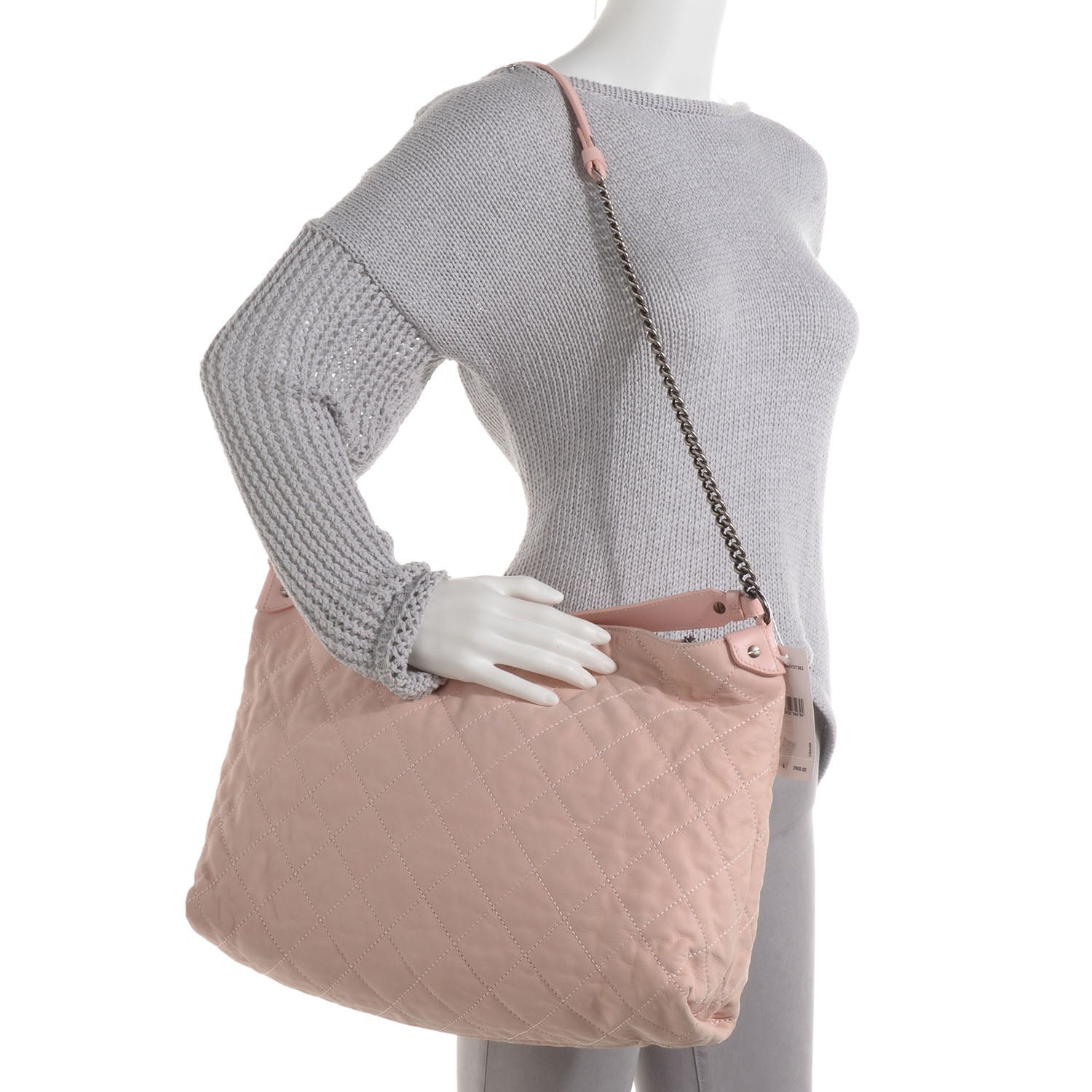 Chanel Iridescent Calfskin Coco Daily Hobo Rose Clair 2 of 8