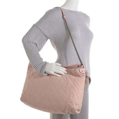 Chanel Iridescent Calfskin Coco Daily Hobo Rose Clair 2 of 8