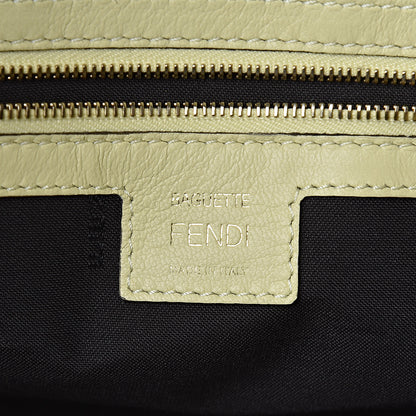 Fendi Nappa FF 1974 Embossed Large Baguette Banana 7 of 18