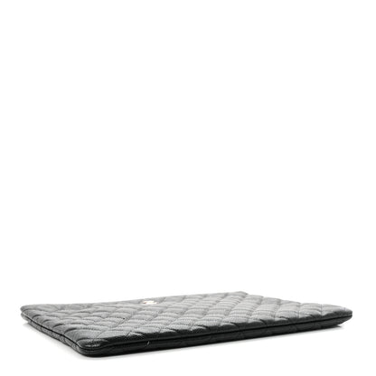 Chanel Caviar Quilted Large Cosmetic Case Black 4 of 8