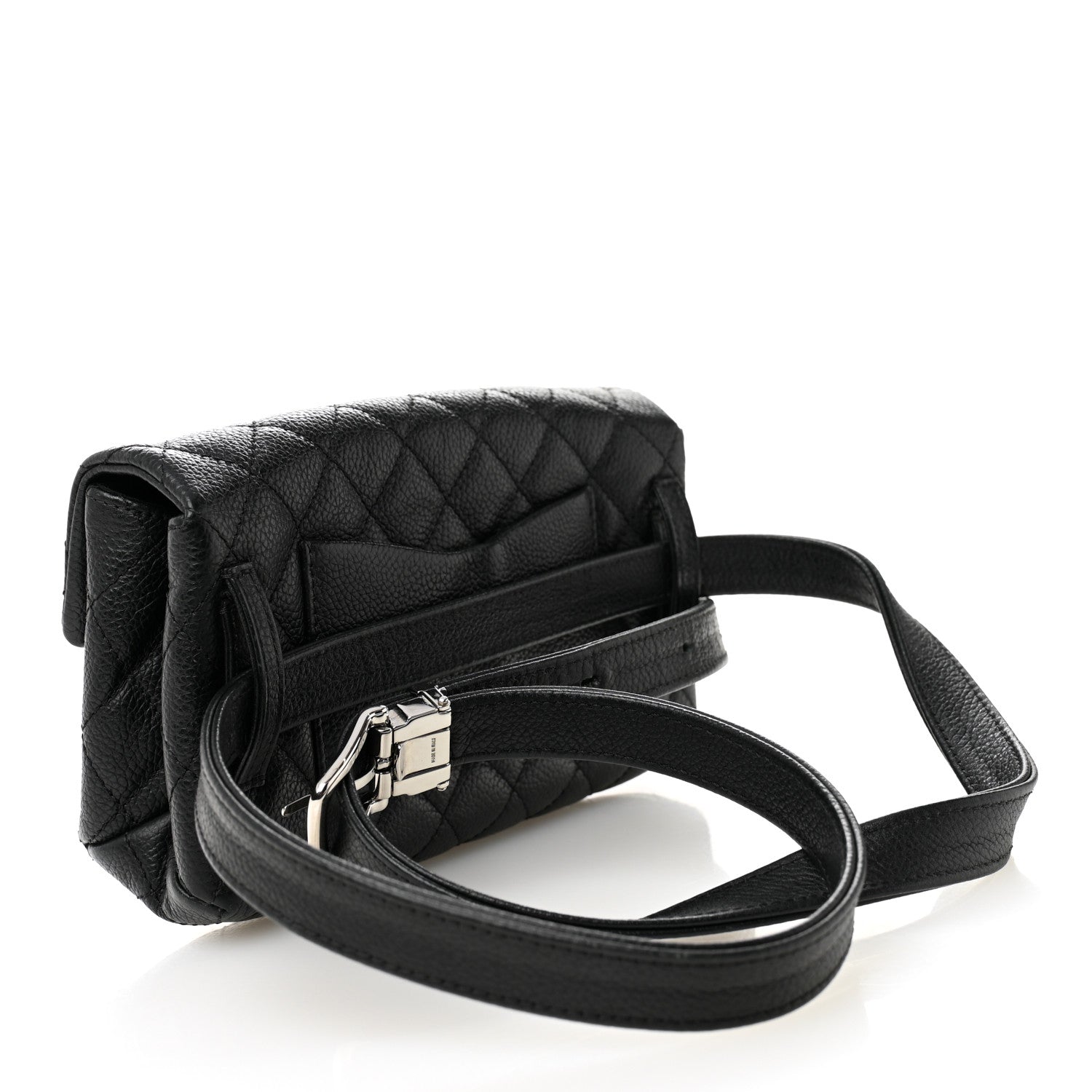 Chanel Grained Calfskin Quilted 2.55 Reissue Flap Belt Bag Clutch Black 3 of 11