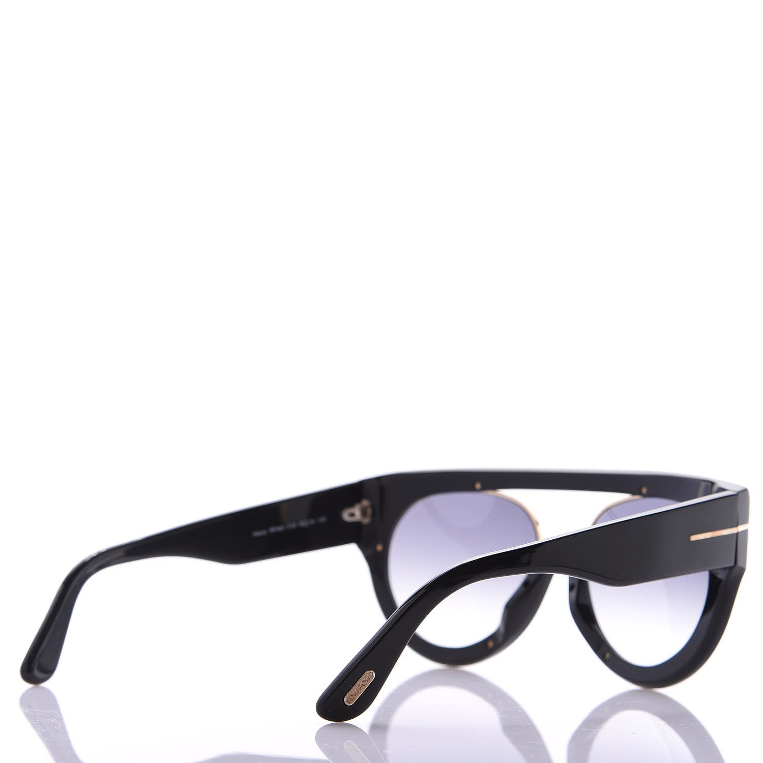 Tom Ford Alana Aviator Round Sunglasses TF360 Black 4 of 8