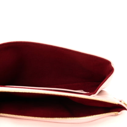 Louis Vuitton Lambskin Embossed Monogram Pochette Coussin Rose 5 of 9