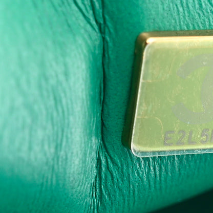 Chanel Iridescent Lambskin Quilted Mini Rectangular Flap Green 7 of 11