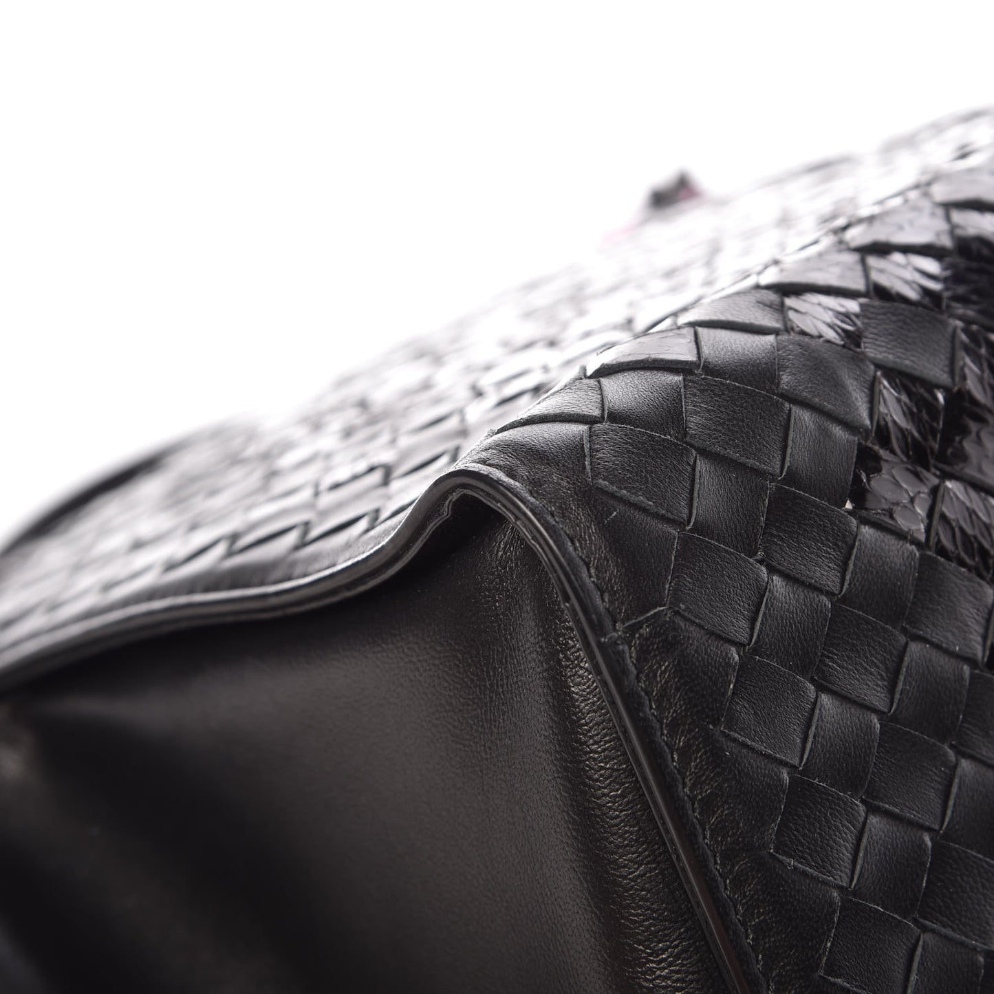 Nappa Ayers Intrecciato Small Tote Nero Black