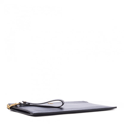 Gucci Calfskin GG Marmont Zip Pouch Black 3 of 8