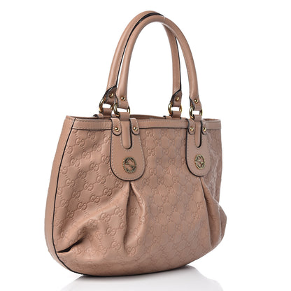 Gucci Guccissima Medium Scarlett Stud Tote Dusty Rose 3 of 9
