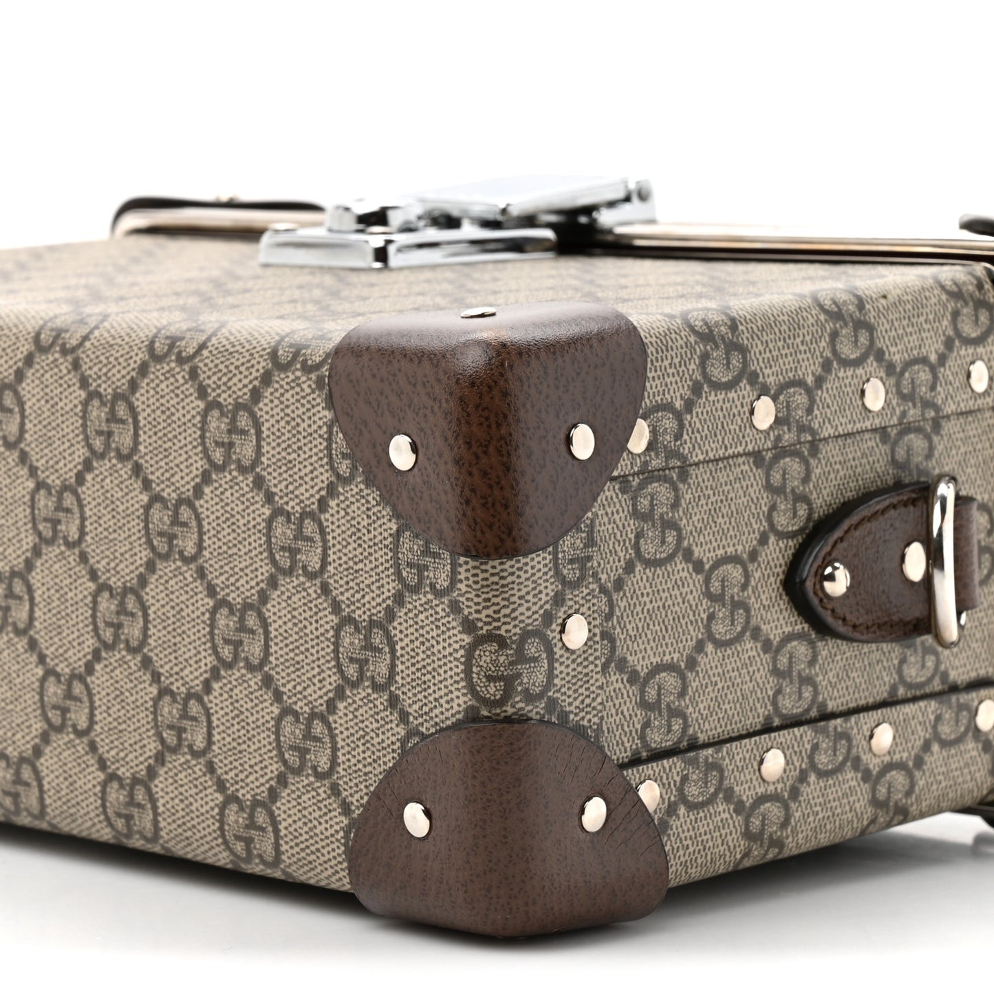 GG Supreme Monogram Globe-Trotter Beauty Case Brown