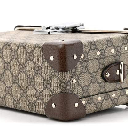 Gucci GG Supreme Monogram Globe-Trotter Beauty Case Brown 9 of 10