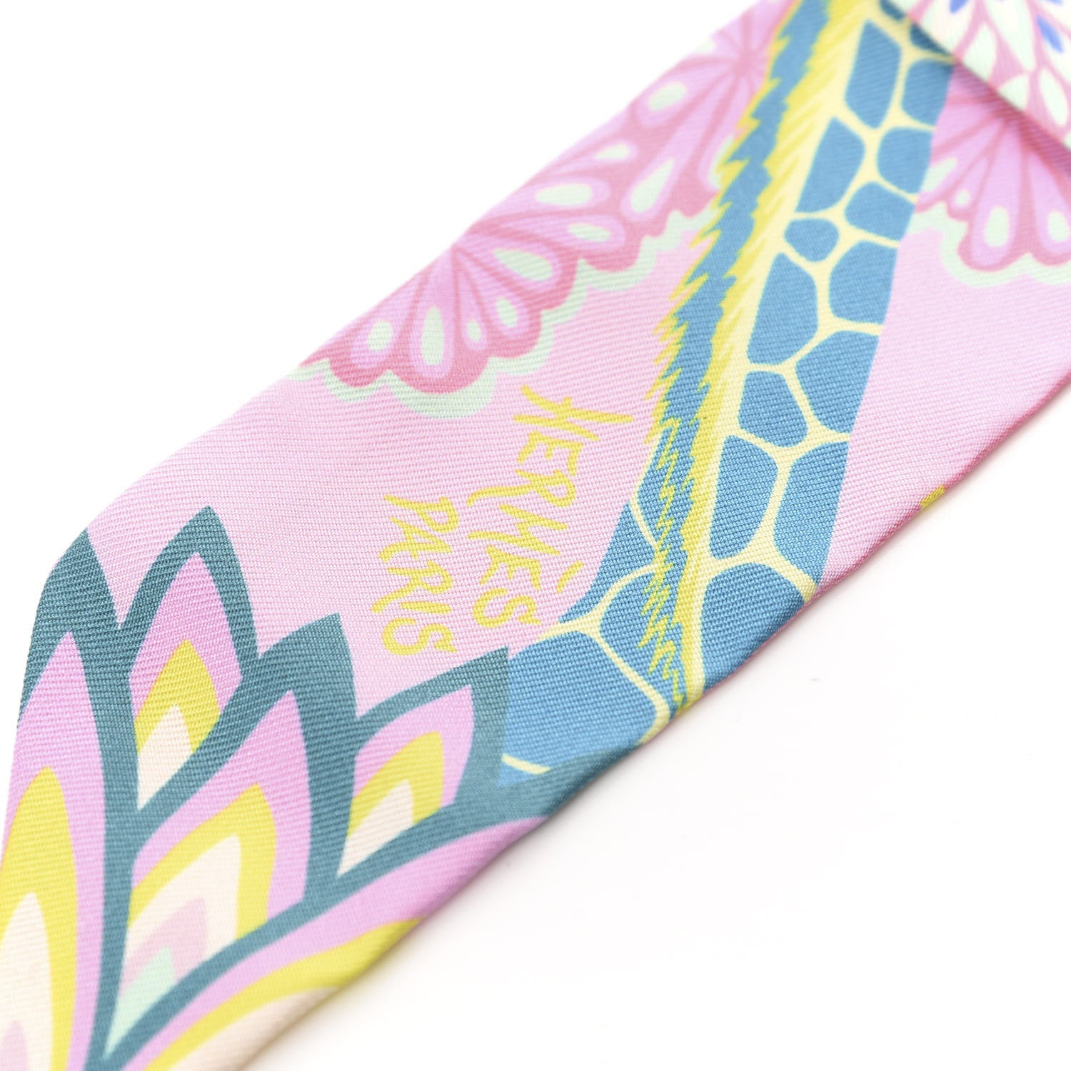 Hermes Silk The Three Graces Twilly Rose Bonbon Canard 2 of 4