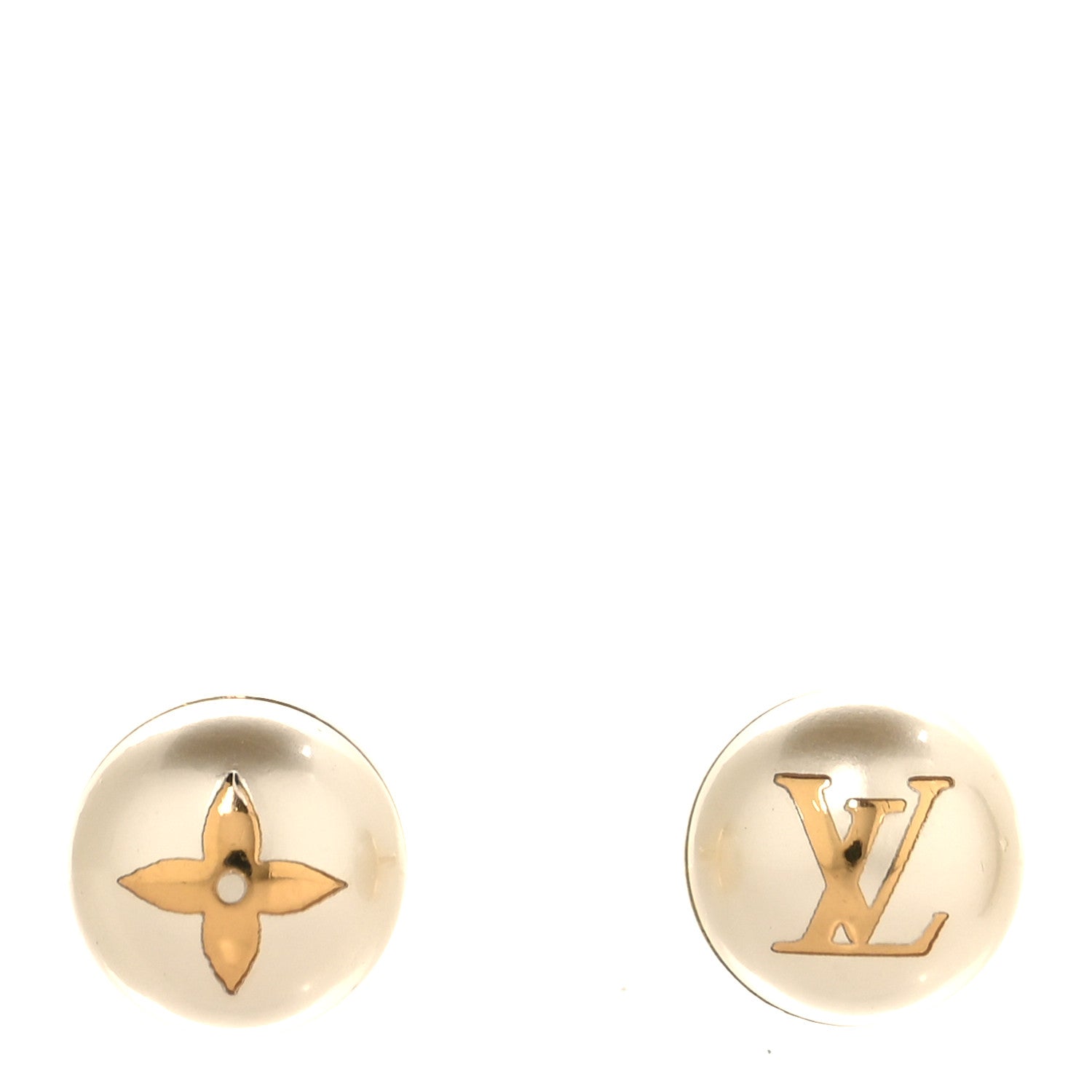 Louis Vuitton Pearl My Mix Earrings Gold 1 of 5
