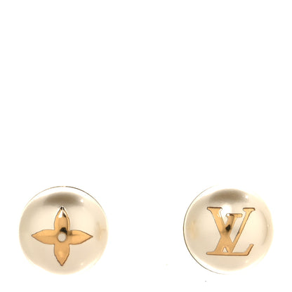 Louis Vuitton Pearl My Mix Earrings Gold 1 of 5