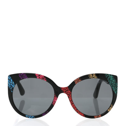 Gucci Glitter Acetate Cat Eye Sunglasses GG0325S Black 2 of 7