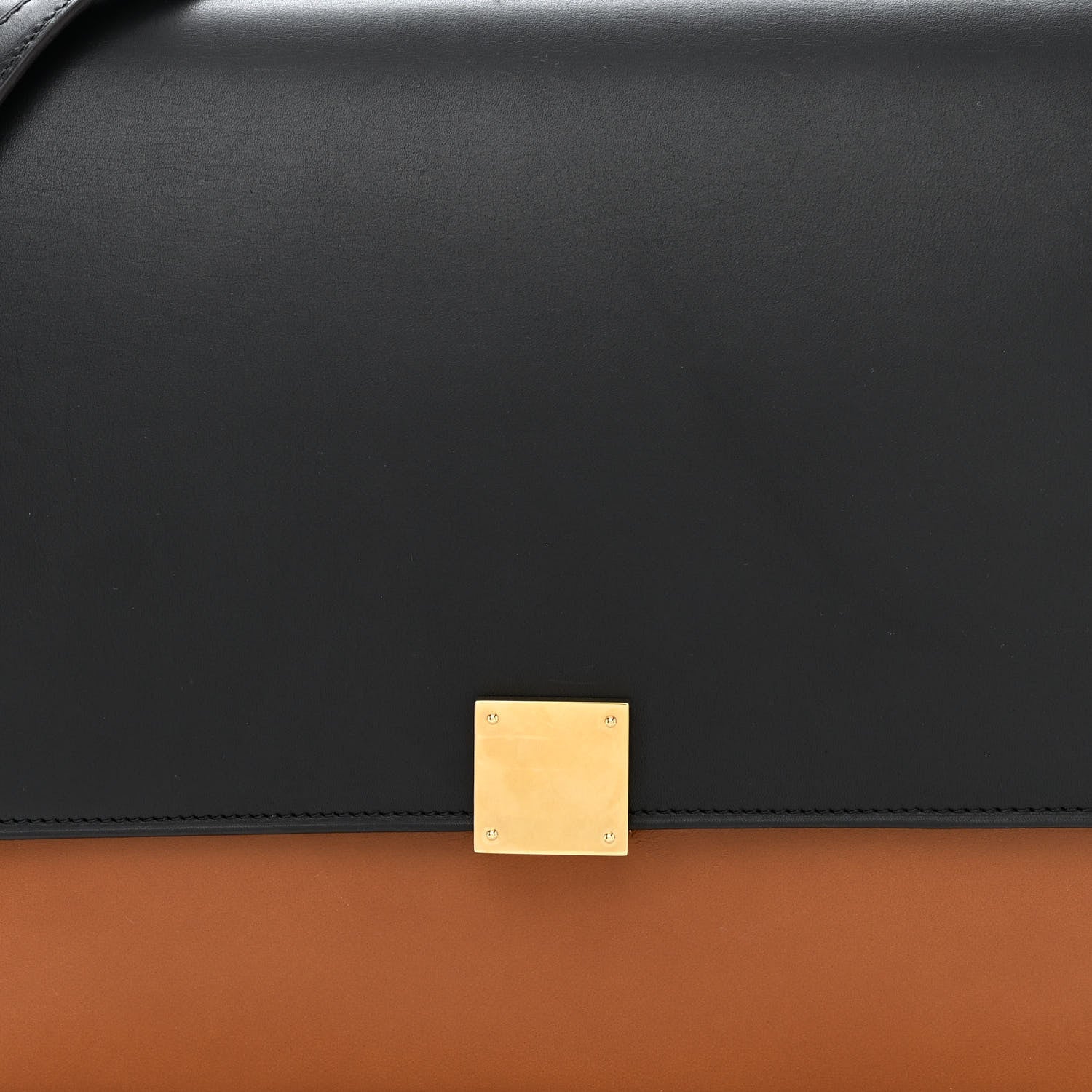 Celine Smooth Calfskin Bi-Color Large Case Camel 8 of 10