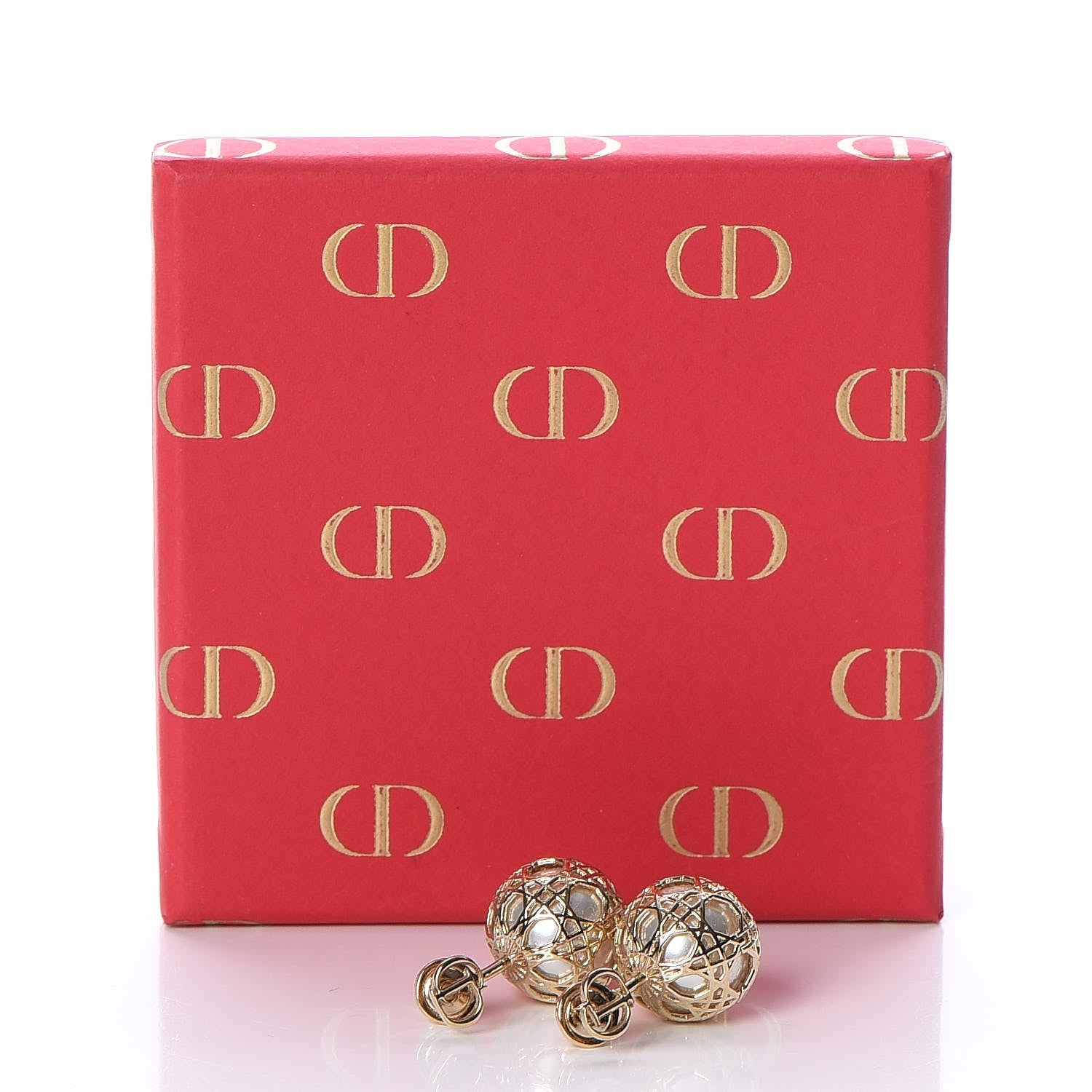 Christian Dior Pearl Secret Cannage Mise En Dior Tribales Earrings Gold 5 of 5