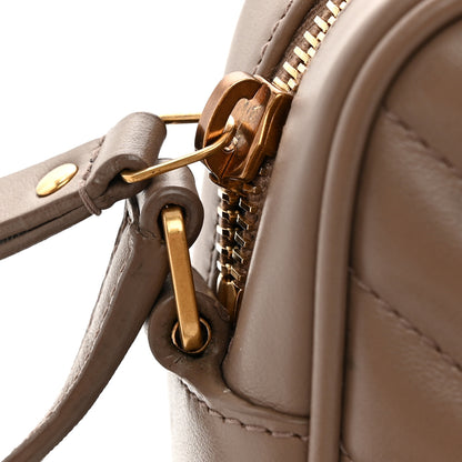 Saint Laurent Calfskin Matelasse Monogram Lou Camera Bag Taupe 12 of 12