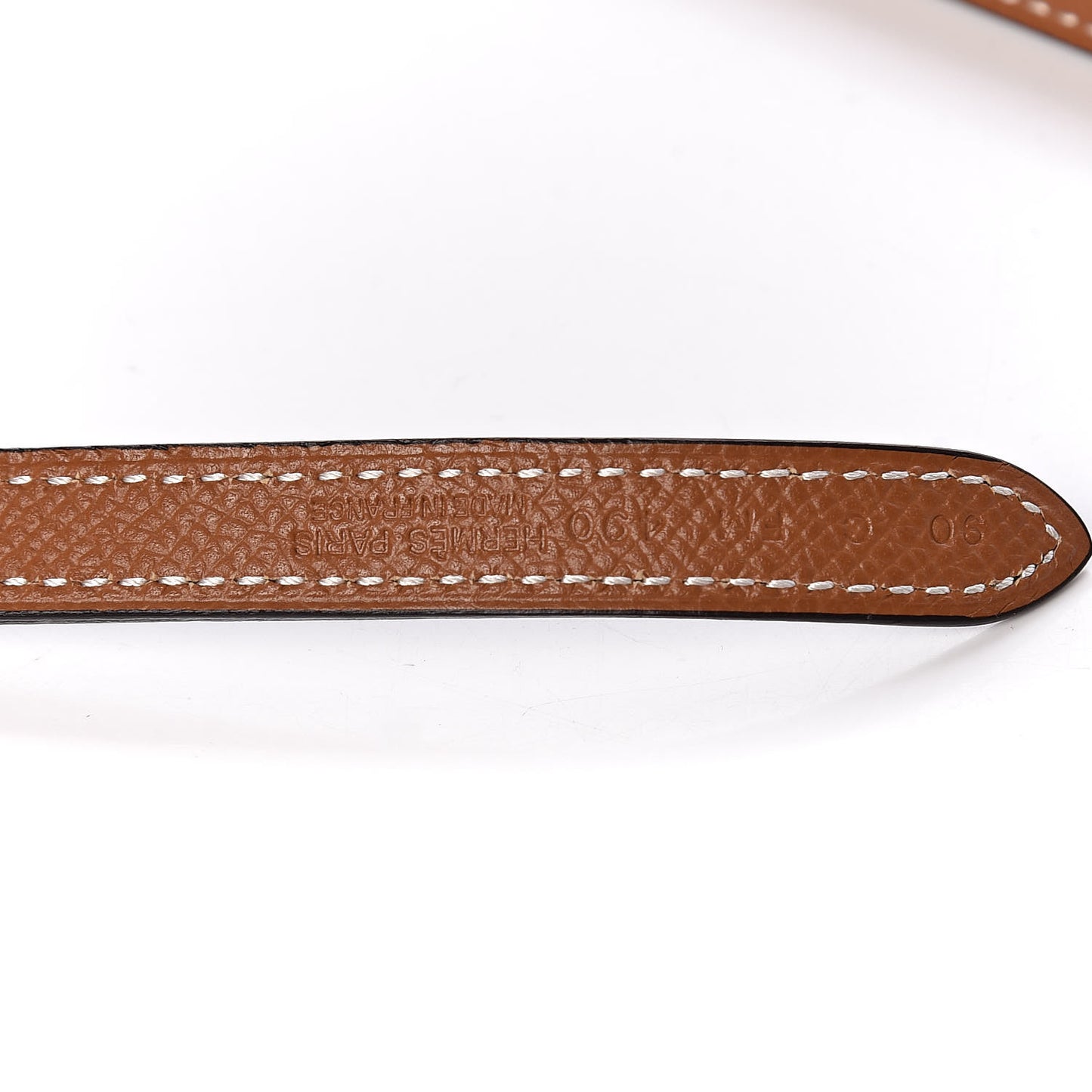 Swift Epsom 13mm Mini Laquee Reversible Belt 90 Black Gold
