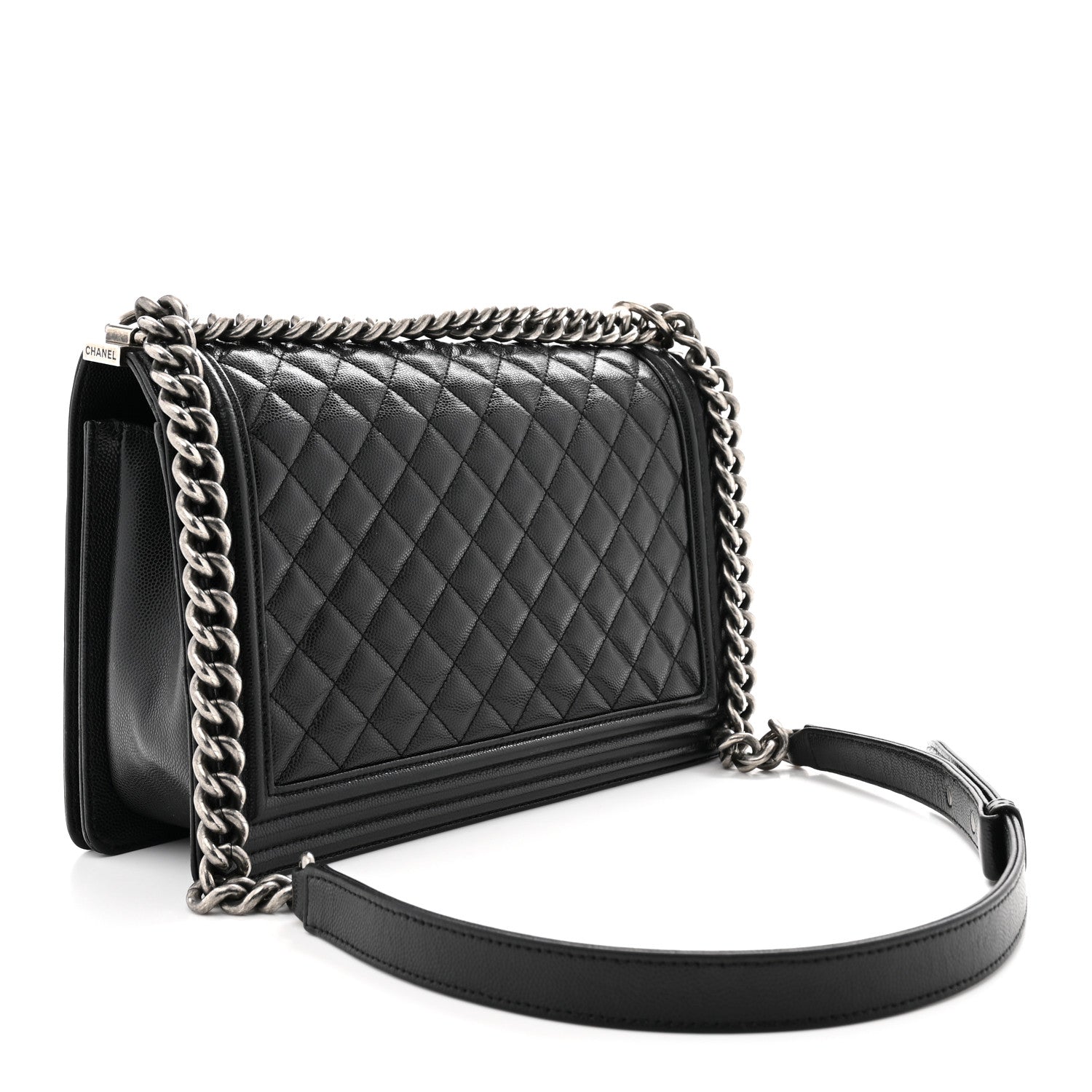 Chanel Caviar Quilted New Medium Boy Flap Black 3 of 14
