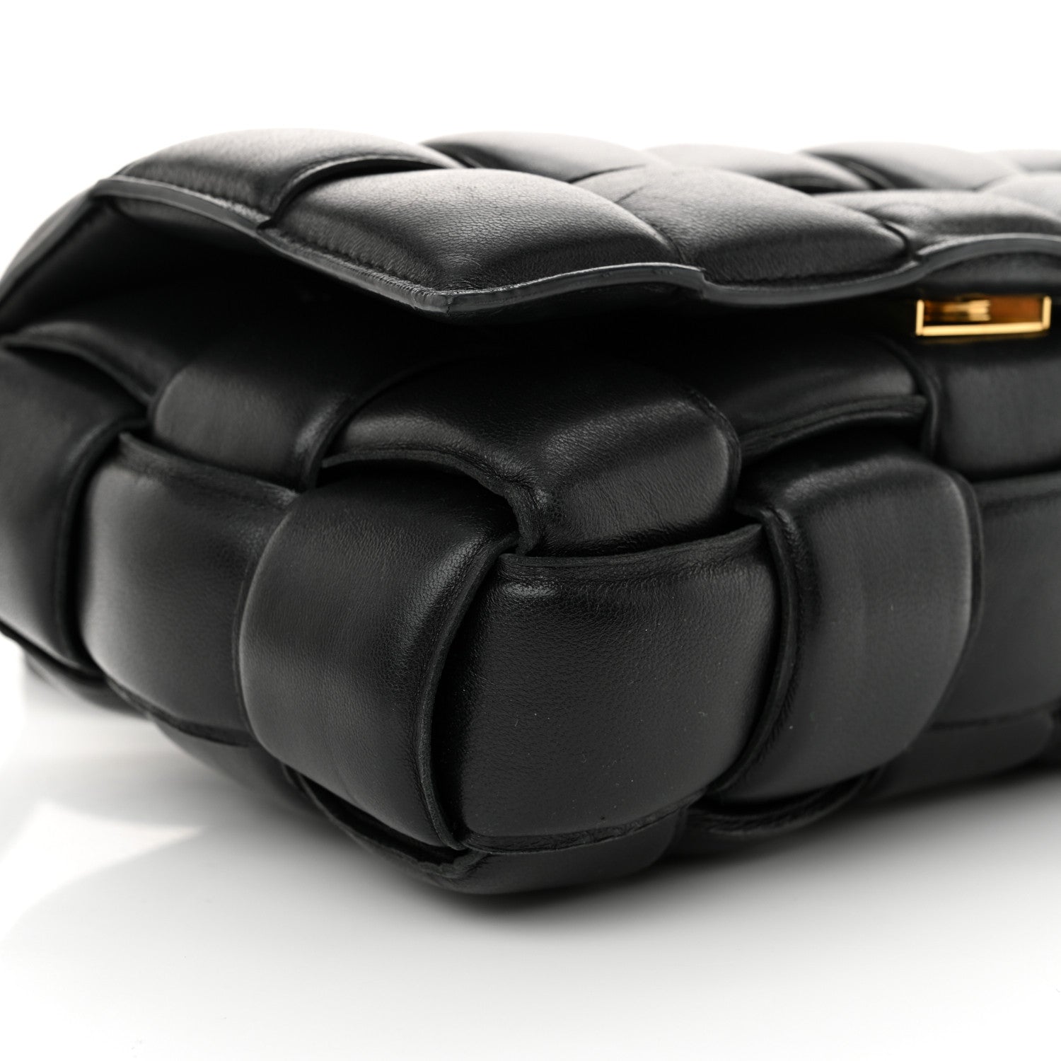 Bottega Veneta Nappa Maxi Intreccio Padded Cassette Crossbody Bag Black 9 of 14